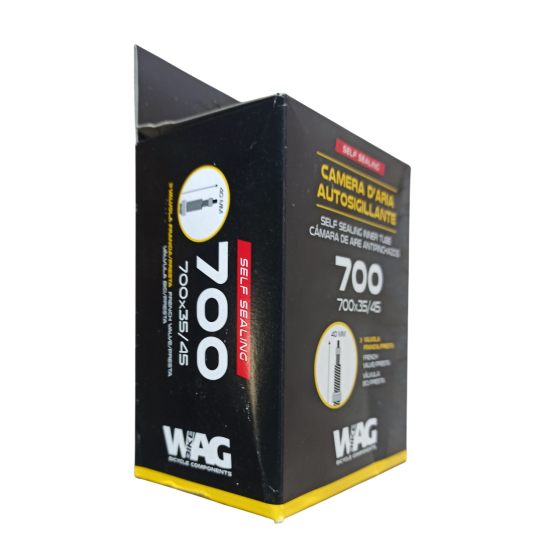 Wag Camera d'aria Autosigillante 700x35/45 Valvola Presta 40mm smontablie